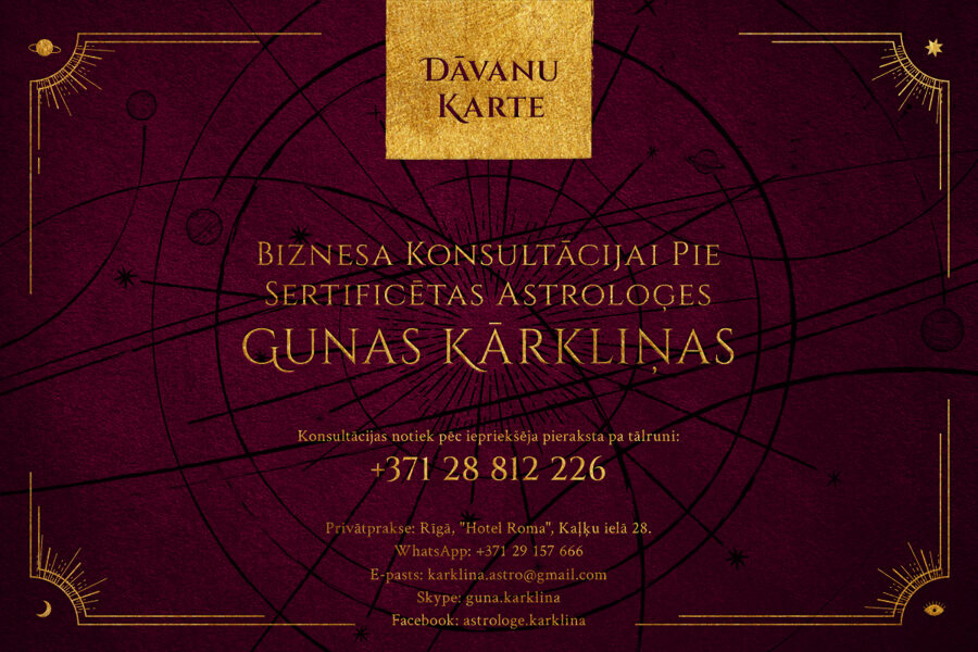 Biznesa konsultācijas davanu karte