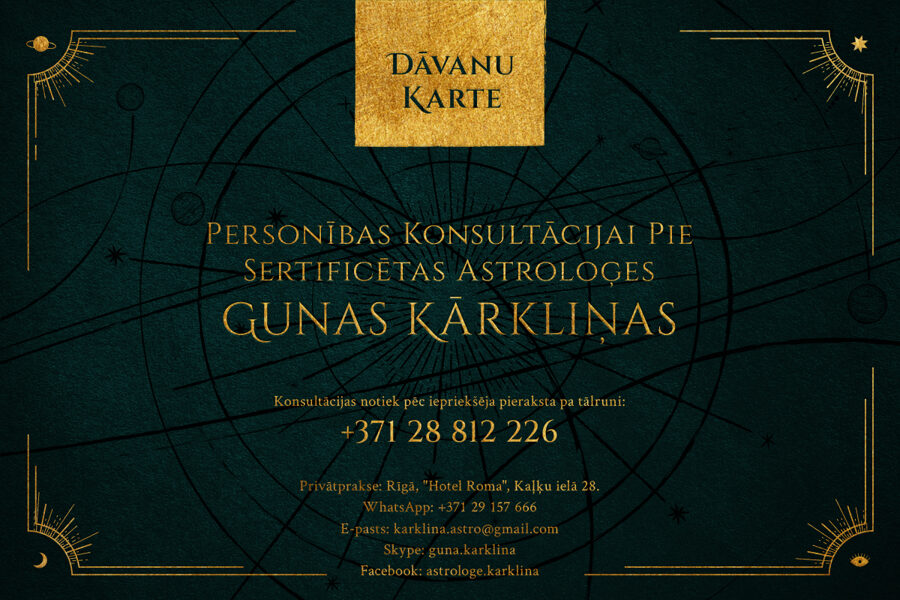 Personības horoskopa dāvanu karte